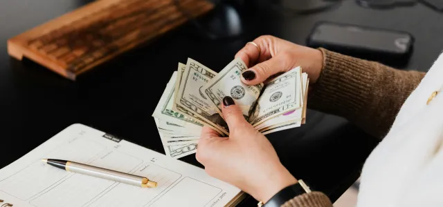 Person Counting Cash Money